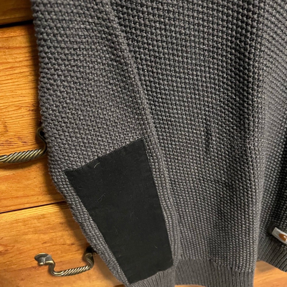 Carhartt women’s Gray Knit Sweater medium - Picture 4 of 7